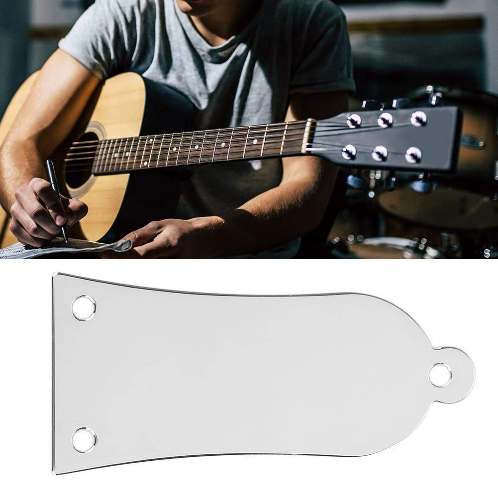 VGEBY 3 Holes Iron Electric Guitar Rod Cover Plate with Screws Silver Durable Protection for Your Guitar - View 9 of 9