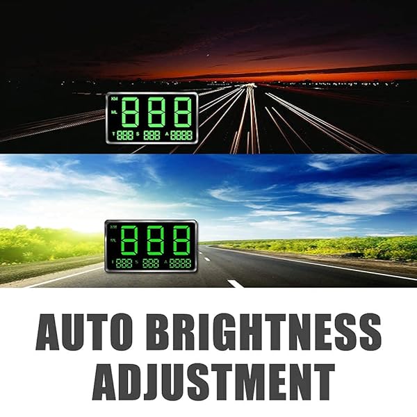 kingneed KingNeed Universal GPS Head-Up Display: Digital Speedometer & Odometer with Over Speed Alarm for All Vehicles (C80-1) - View 9 of 10