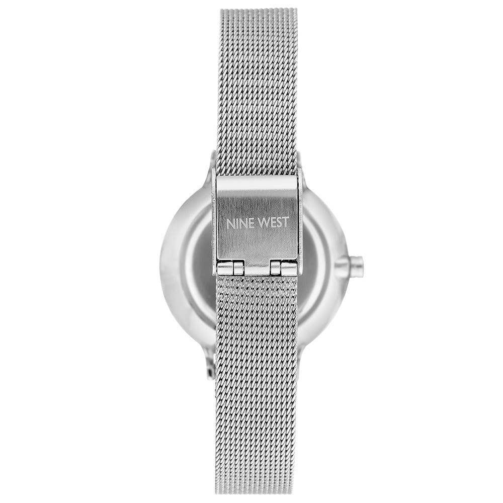 Nine West Nine West Women's Silver-Tone Mesh Bracelet Watch NW2229SVSV Stylish Timepiece for Everyday Wear - View 3 of 3
