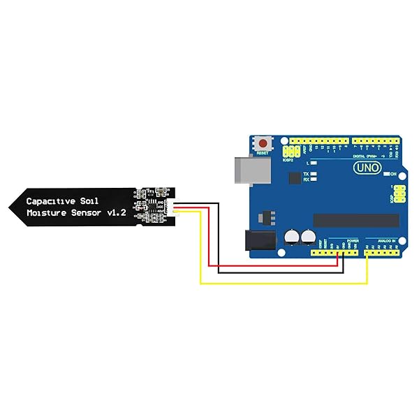 Gikfun Gikfun Capacitive Soil Moisture Sensor for Arduino - Corrosion Resistant, 2PCS for Garden Watering DIY - View 7 of 8