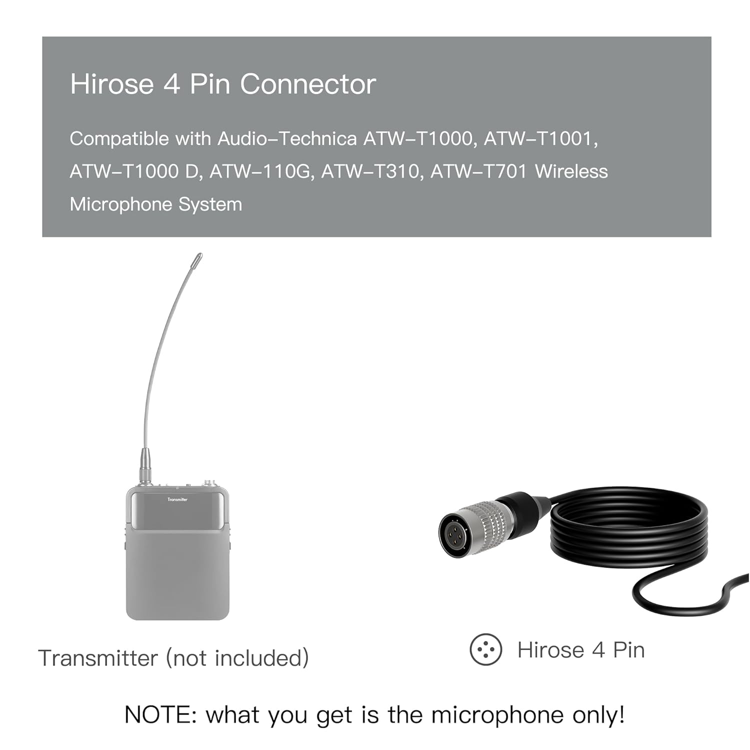 J K J K MIC-J 044 Lavalier Microphone for Audio Technica Bodypack Transmitter High Quality Lapel Mic for Clear Sound Recording - View 2 of 6