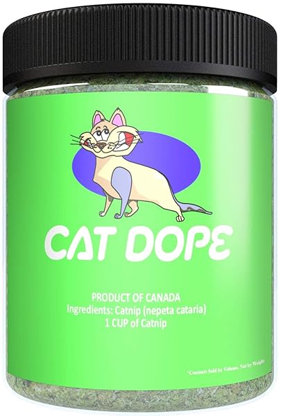Cat Dope Cat Dope Catnip 100 Natural Catnip Blend Energizes Cats Safe Non Addictive Treats for Play Training and New Toys