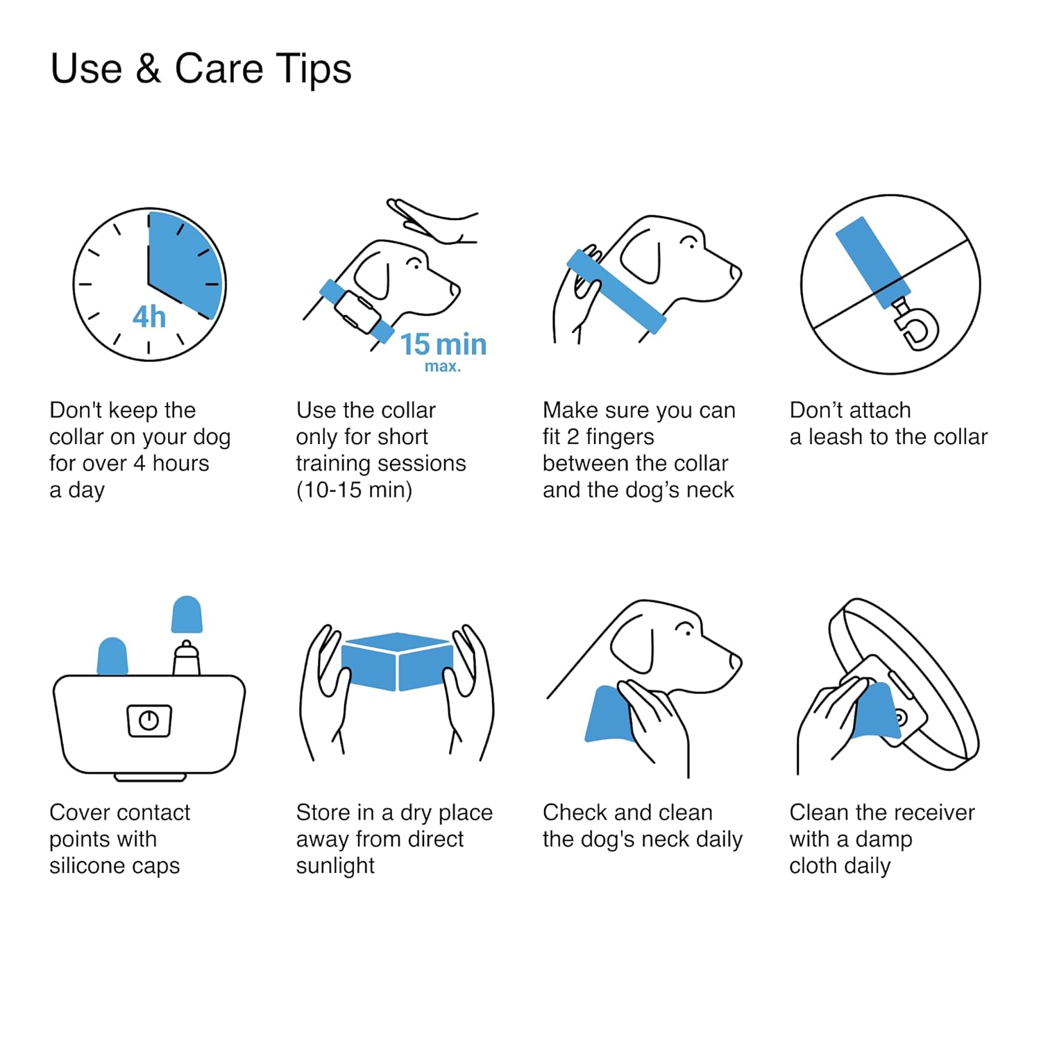 PetSpy PetSpy P320N Dog Training Shock Collar for Medium to Large Dogs with Vibration Electric Shock Beep Waterproof Remote Trainer 400 Yards - View 6 of 8