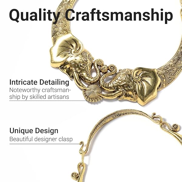 SHOP LC DELIVERING JOY Shop LC Elephant Earrings & Necklace Set - Chunky Gold Jewelry Gifts for Women - Perfect Christmas Present! - View 4 of 10