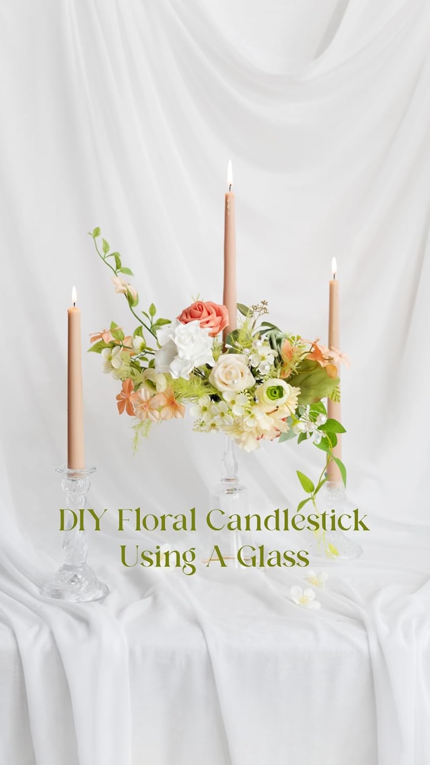 Ling's moment Ling's Moment 25Pcs Deep Coral Roses Real Touch Foam Flowers for Wedding Bouquets Centerpieces and Home Decor - View 4 of 9