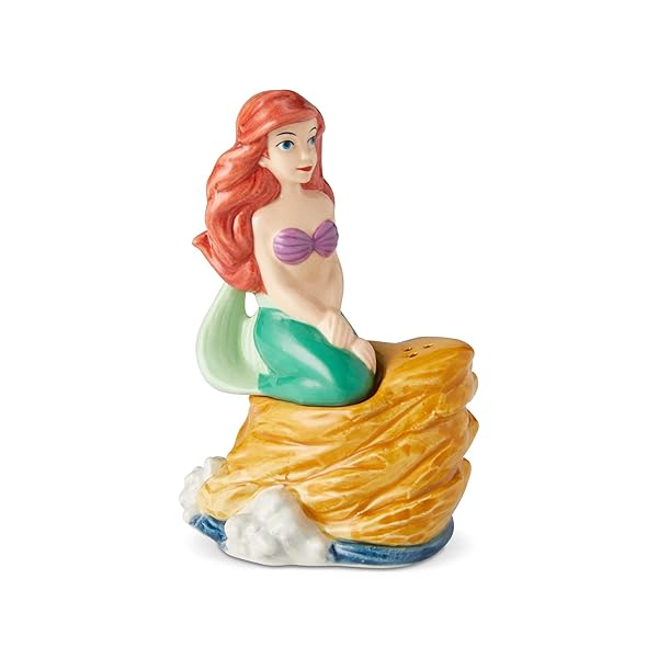 Enesco Enesco Disney Little Mermaid Ariel Salt and Pepper Shakers - 3.85 Inch Ceramic Set