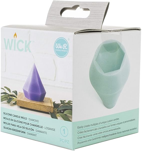 We R Memory Keepers Shop We R Memory Keepers Candle Molds & Wicks - Diamond Design for Perfect Candles - View 3 of 4