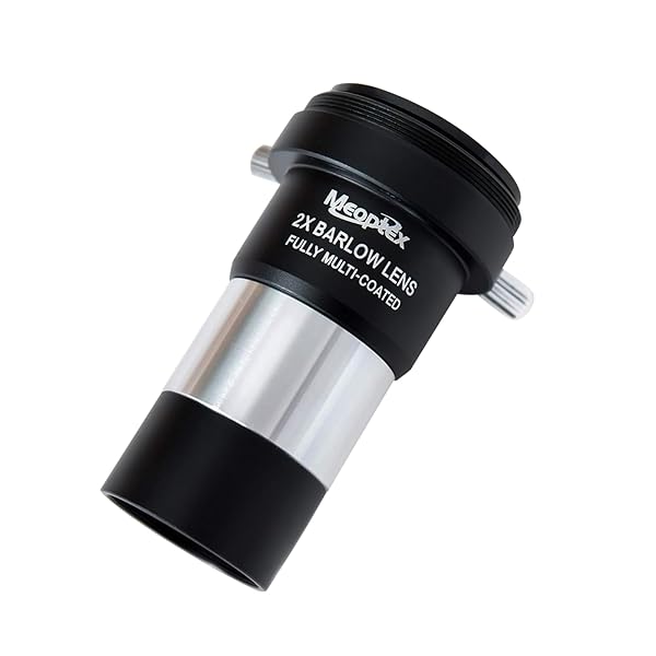 MEOPTEX "MEOPTEX 1.25" 2X Barlow Lens - Dual Elements, M42 & Filter Thread, FMC Coating for Enhanced Clarity" - View 3 of 4