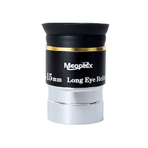 "MEOPTEX 1.25" Ultra Wide Angle 15mm Eyepiece for Telescopes - 66-Degree View for Stunning Astronomy"