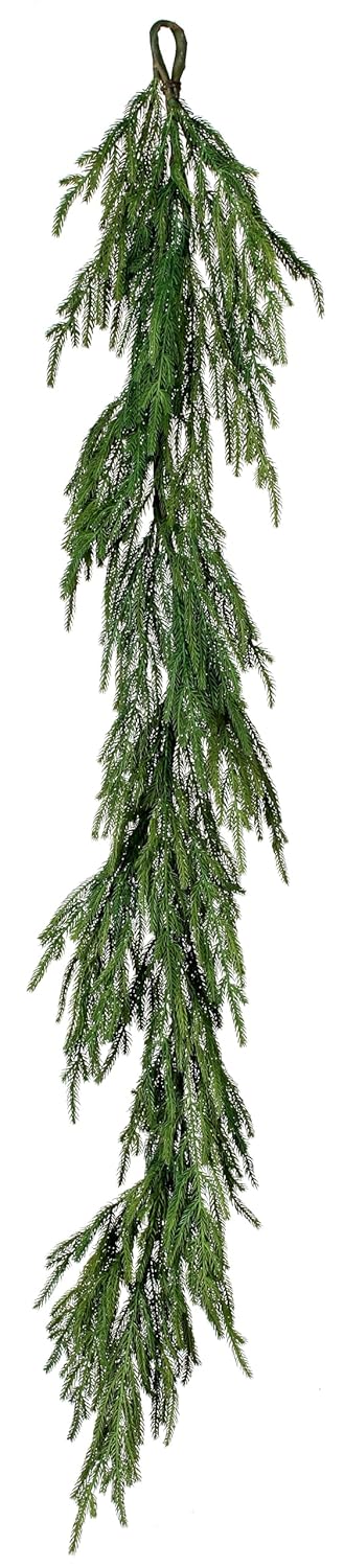 Afloral Afloral Original Real Touch Norfolk Pine Garland 60 Inch for Holiday Decor and Home Decoration