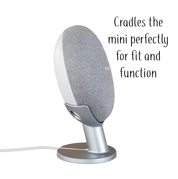 Mount Genie Mount Genie Pedestal for Nest Mini & Google Home Mini | Enhance Sound & Style | Best Clean Mount Holder (Charcoal) - View 6 of 8