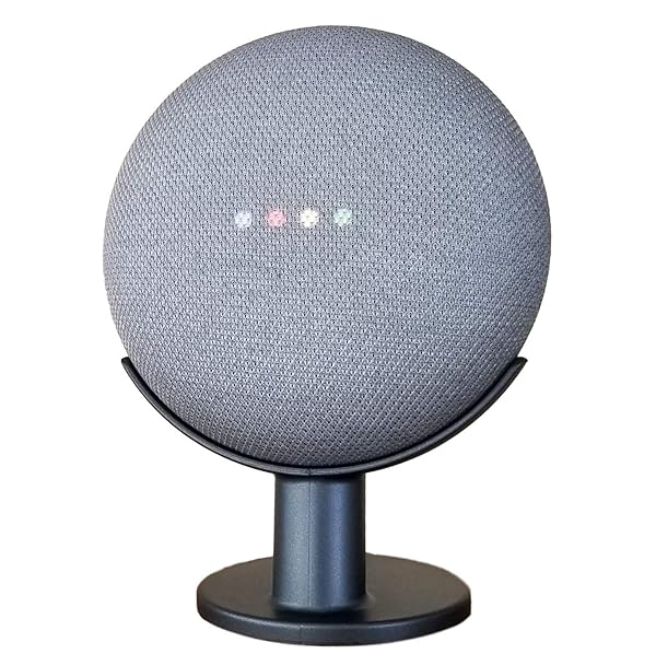 Mount Genie Mount Genie Pedestal for Nest Mini & Google Home Mini | Enhance Sound & Style | Best Clean Mount Holder (Charcoal) - View 2 of 8