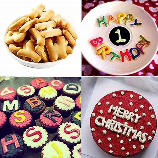 Hilitand Silicone Candy Molds: 3D Alphabet Baking Set for Cakes & Chocolates - 26 Letters - View 5 of 10