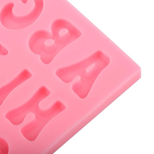 Hilitand Silicone Candy Molds: 3D Alphabet Baking Set for Cakes & Chocolates - 26 Letters - View 9 of 10