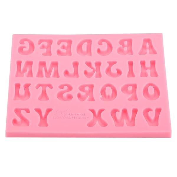 Hilitand Silicone Candy Molds: 3D Alphabet Baking Set for Cakes & Chocolates - 26 Letters - View 2 of 10