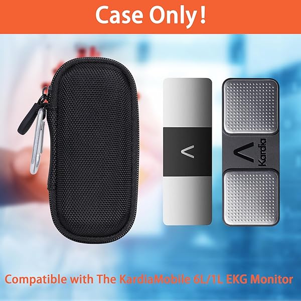 Aenllosi Hard Storage Case for AliveCor Kardia Mobile ECG Monitor and SHANREN Heart Rate Monitors with Pill Organizer by Aenllosi - View 6 of 7