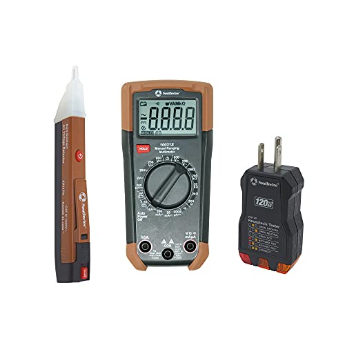 Southwire Southwire 10037K Electrical Test Kit: Multimeter, Voltage Detector & Outlet Tester Included