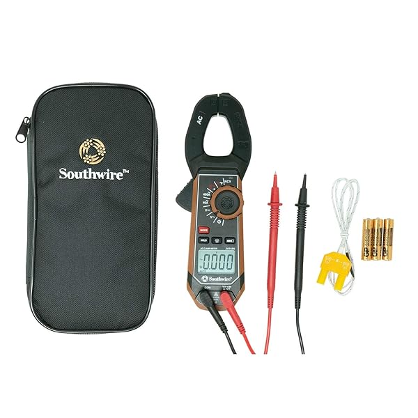 Southwire Southwire 21510N Clamp Meter: 400A AC, CAT III 600V, Non-Contact Voltage Detector & 5-Year Warranty