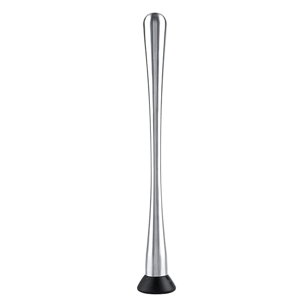 11-Inch Stainless Steel Cocktail Muddler - Professional Bar Tool for Mixing Drinks & Fruit