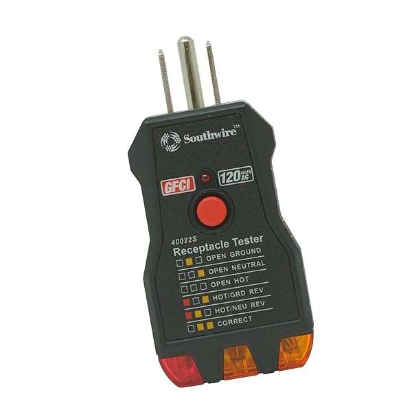 Southwire Southwire 40022S Receptacle Tester Review: Reliable Black Electrical Testing Tool