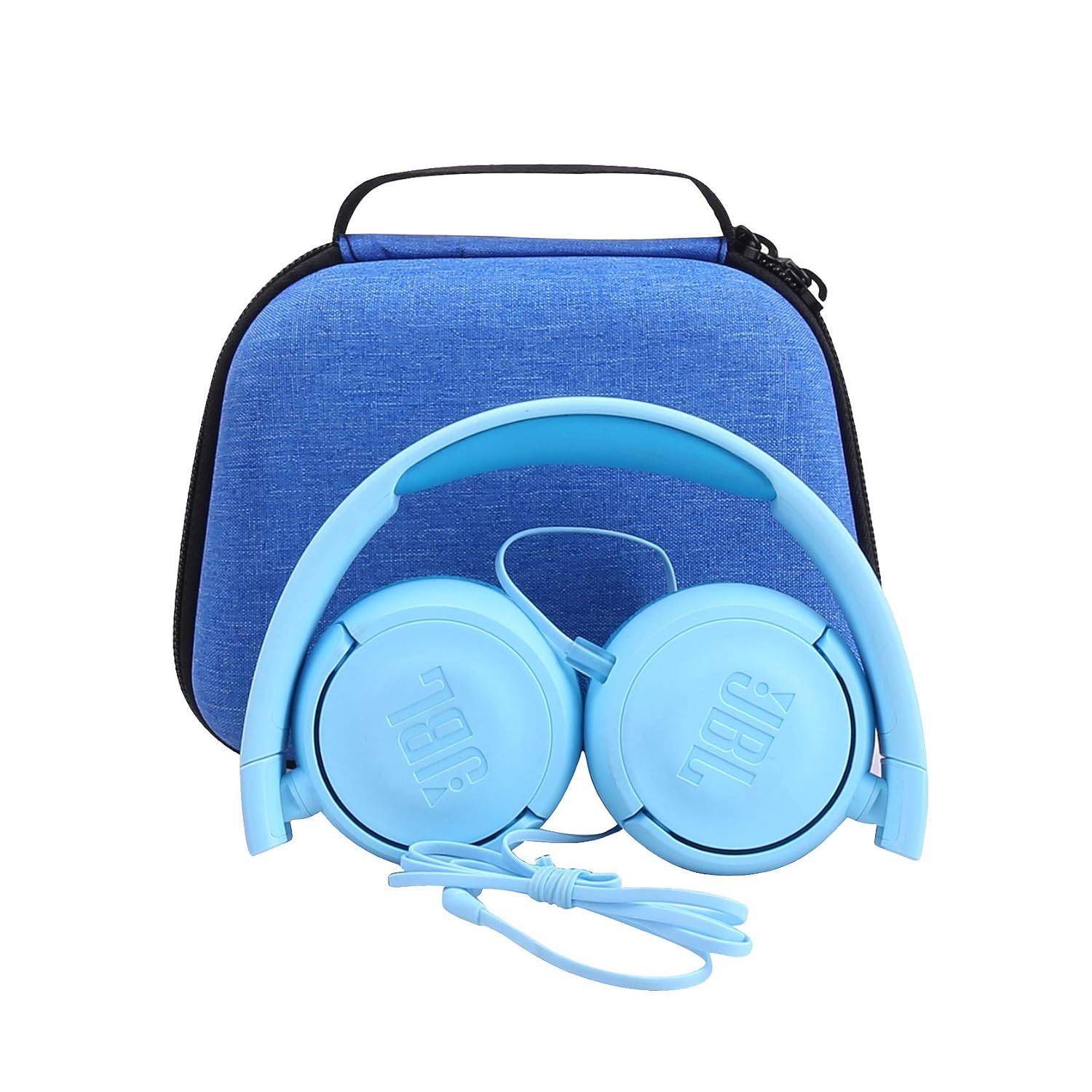 Aenllosi Hard Carrying Case for JBL JR 300BT JR 300 Kids On-Ear Wireless Headphones Blue