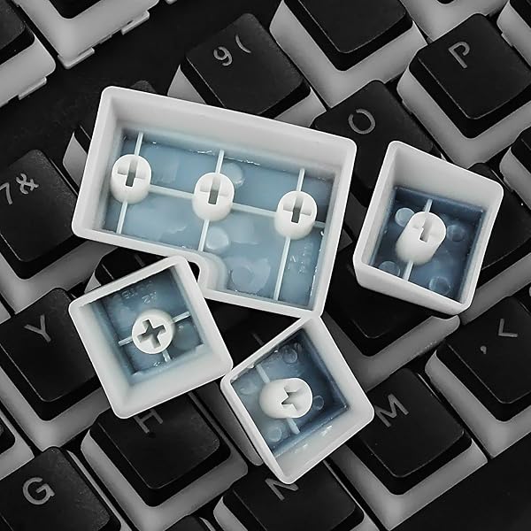 Happy Balls Happy Balls PBT Backlit Pudding Keycap Set for 61/87/104 MX Switches - Translucent OEM Profile (Black) - View 5 of 10