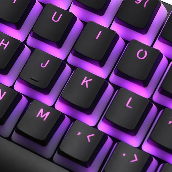 Happy Balls Happy Balls PBT Backlit Pudding Keycap Set for 61/87/104 MX Switches - Translucent OEM Profile (Black) - View 6 of 10