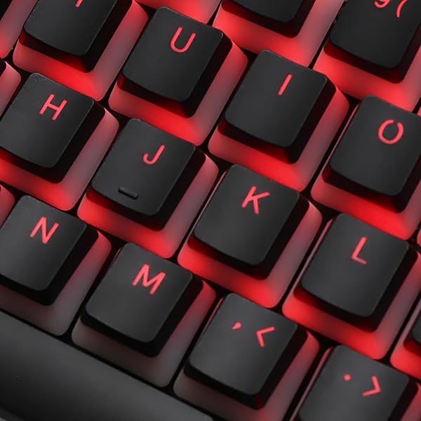 Happy Balls Happy Balls PBT Backlit Pudding Keycap Set for 61/87/104 MX Switches - Translucent OEM Profile (Black) - View 7 of 10