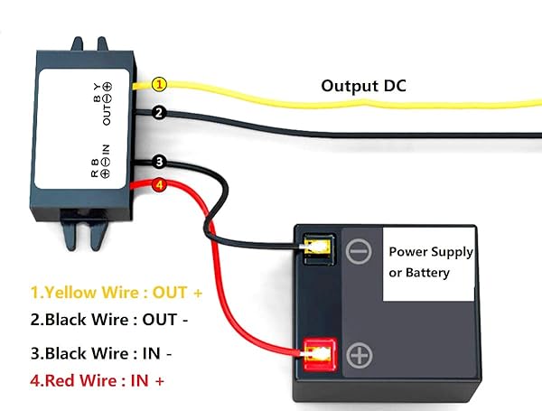 NOYITO NOYITO 4.2V 3A DC-DC Buck Converter Module - Waterproof, Overcurrent & Short-Circuit Protection - View 4 of 10