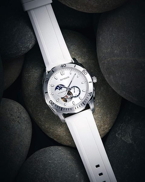 BINLUN BINLUN Silicone Rubber Watch Band Replacement Strap for Men and Women in Multiple Colors and Sizes for Smart Watches - View 4 of 7