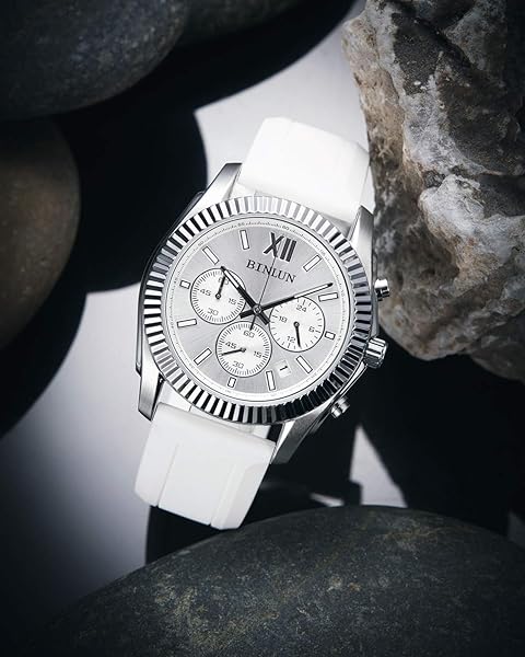 BINLUN BINLUN Silicone Rubber Watch Band Replacement Strap for Men and Women in Multiple Colors and Sizes for Smart Watches - View 5 of 7