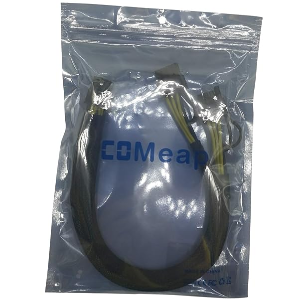 COMeap COMeap 8 Pin PCIe Power Cable for Dell T3600 T3610 T5600 T5610 T7600 T7610 - Dual 8 Pin (6+2) Adapter, 13-inch (34cm) - View 6 of 7