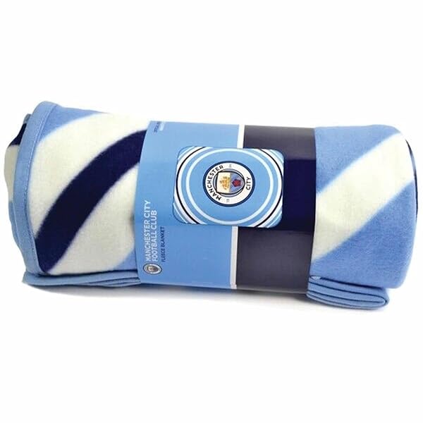 Manchester City FC Manchester City F.C. Fleece Blanket - Cozy Comfort for Fans | Premier League Merchandise