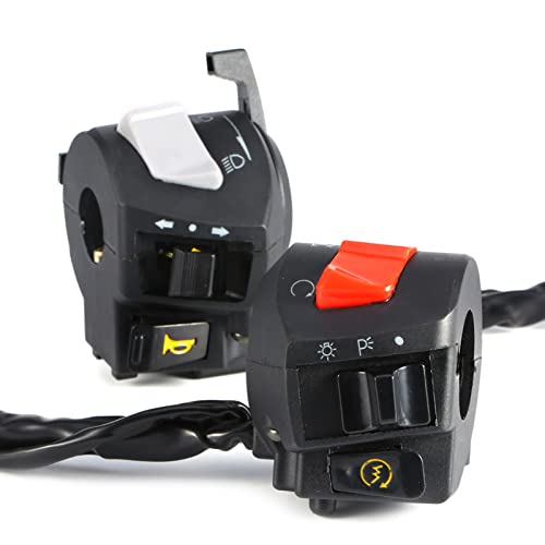 Acouto "Acouto 7/8" Motorcycle Handlebar Control Switch Set - Horn, Turn Light, Headlight & Engine Stop" - View 9 of 10