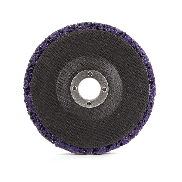 Hilitand Hilitand 5Pcs Poly Strip Wheel Disc for Paint and Rust Removal Quality Angle Grinder Discs 10000rpm 60# Purple - View 7 of 8