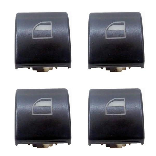 VIP KROM 4X Power Window Switch Cover Replacement for BMW E46 E90 X5 X3 - OEM 661316902175, 61318381509