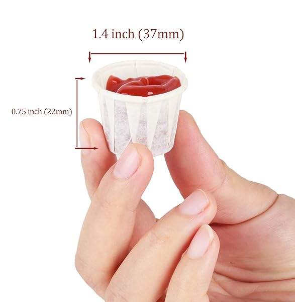 Golden Apple Golden Apple 0.5oz 250ct Compostable White Paper Souffle Portion Cups for Measuring Medicine Samples Jello Shots Harvest Paper - View 2 of 5