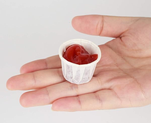 Golden Apple Golden Apple 0.5oz 250ct Compostable White Paper Souffle Portion Cups for Measuring Medicine Samples Jello Shots Harvest Paper - View 3 of 5