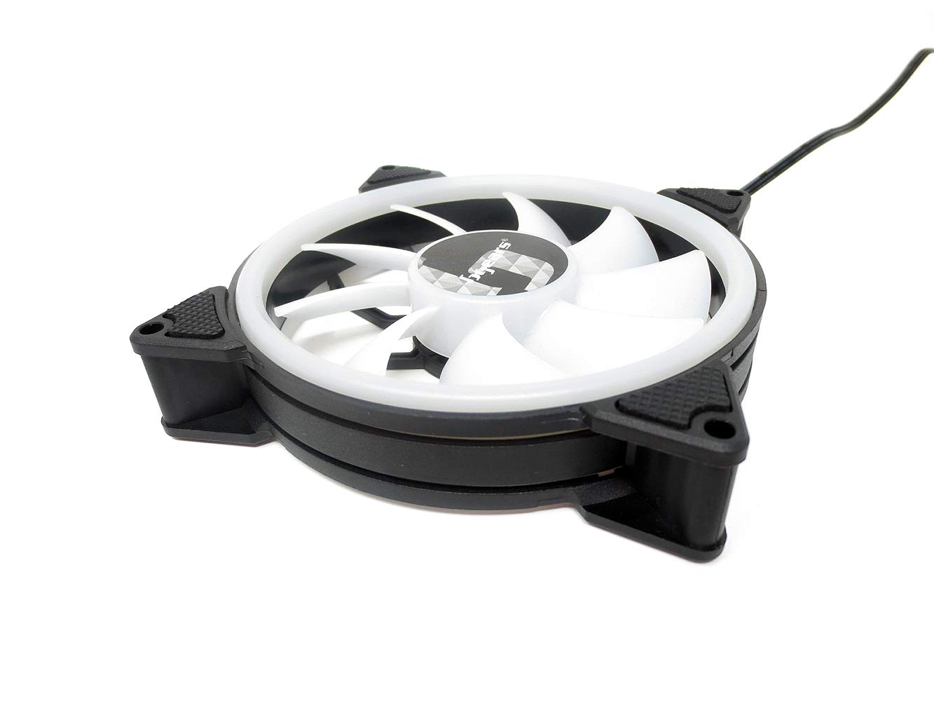 Bgears b-DualRing 120 White Cooling Fan for Efficient Heat Dissipation and Silent Operation - View 6 of 9