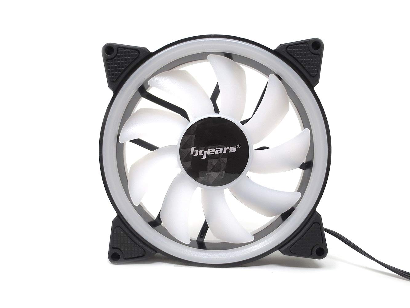 Bgears b-DualRing 120 White Cooling Fan for Efficient Heat Dissipation and Silent Operation - View 9 of 9