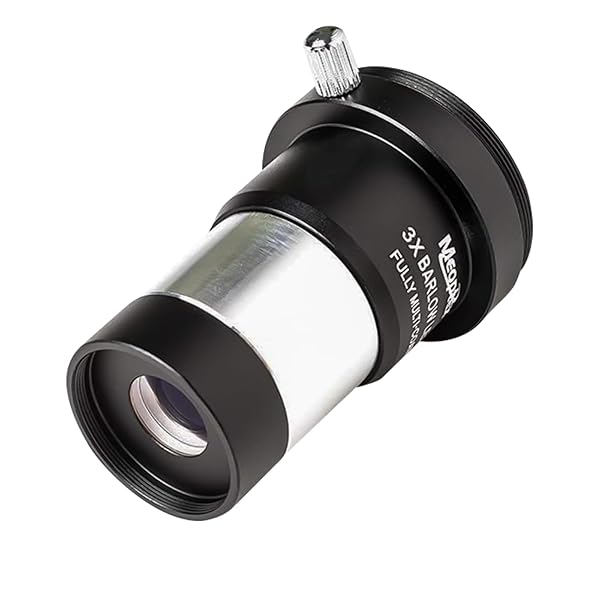 MEOPTEX "MEOPTEX 1.25" 3X Barlow Lens - 2 Elements, M42 & Filter Thread, FMC Coating for Enhanced Clarity" - View 2 of 4