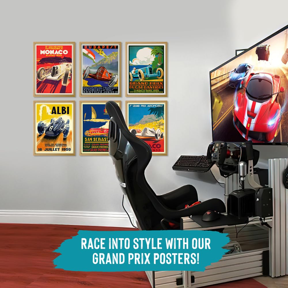 Wallbuddy Wallbuddy Set of 6 Grand Prix Posters for Formula and Motor Racing 11 x 17 Size - View 3 of 6