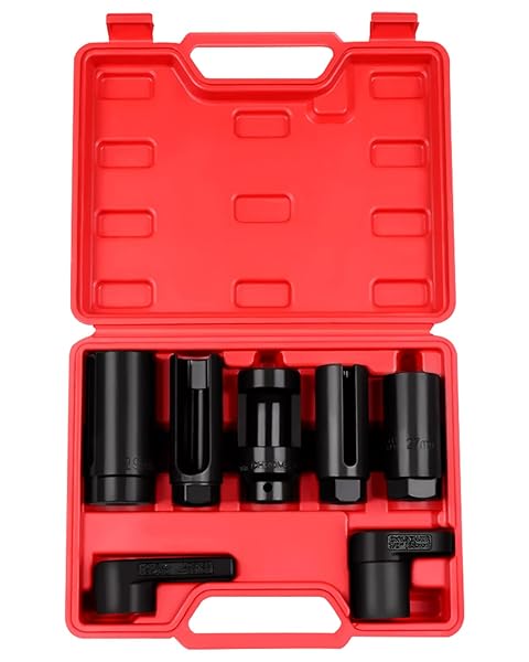 SCITOO 7pcs Sensor Socket Tool Kit for Oil Pressure Sending Units - Fits Most Modern Vehicles
