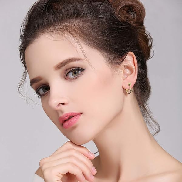 SENHAI SENHAI 24 Pcs Clip-on Earring Converter with 30 Silicone Pads for DIY Earring Making in Silver and Gold Plated Designs - View 4 of 9