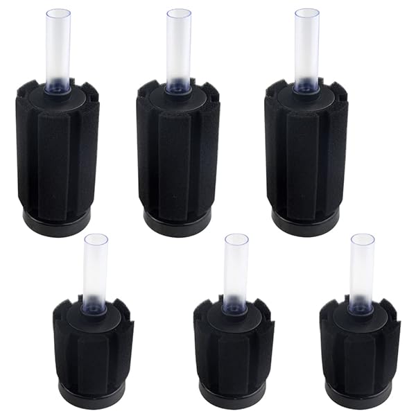 WMYCONGCONG WMYCONGCONG 6 PCS Fish Tank Aquarium Soft Biochemical Sponge Filter Available in 2 Sizes for Optimal Water Quality