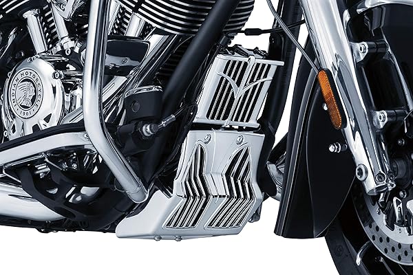 Kuryakyn Upgrade Your 2014-19 Indian Motorcycle with Kuryakyn 5664 Chrome Chin Fairing Accessory - View 4 of 4