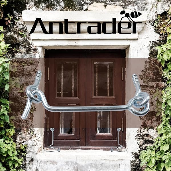 Antrader Antrader 3 Inch Zinc Plated Steel Hook and Eye Latch for Wood Gates and Window Screens 24-Pack - View 4 of 6