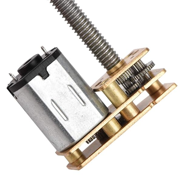 Hilitand DC 12V Gear Motor 1024GA20 - High Torque N20 Motor with M4 x 55mm Shaft, 200RPM Speed - View 9 of 10