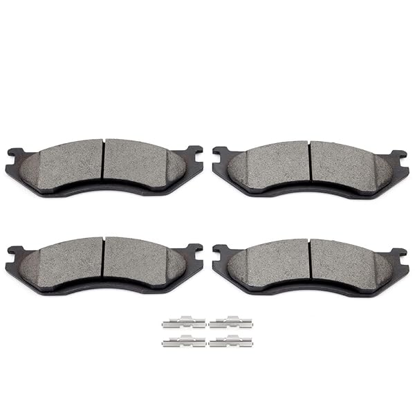 SCITOO Ceramic Brake Pads for 2003-2006 Dodge Durango & 2002-2005 Ram 1500 - 4pcs Front Brake Kit