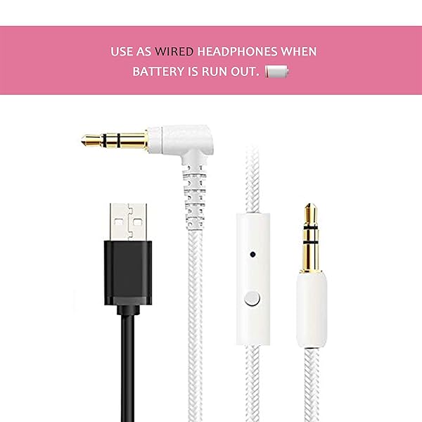 Riwbox Riwbox CT-7 Cat Ear Bluetooth Headphones: LED Wireless Over-Ear with Microphone for Travel, School & More - View 10 of 11